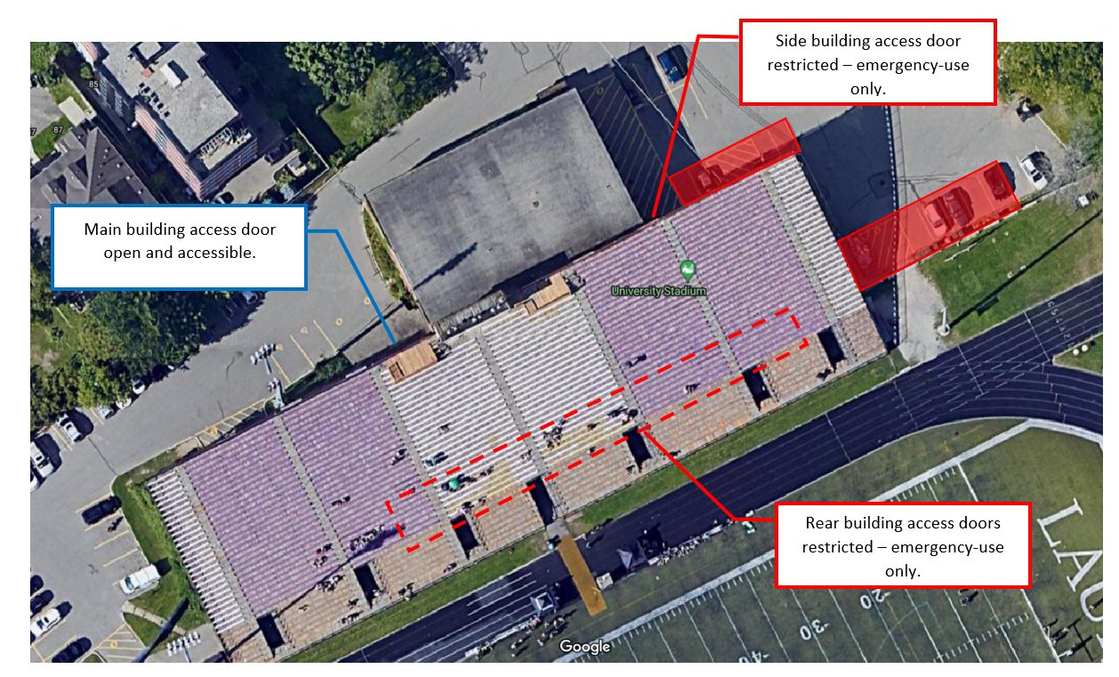 University stadium lot 9 closure update