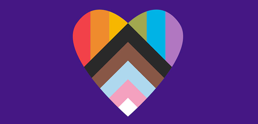 Laurier Love Pride Heart Graphic