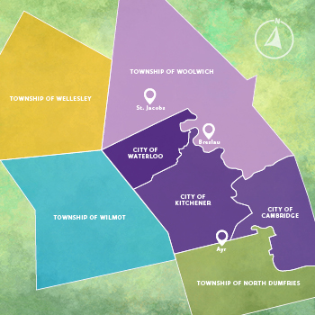 Map of Waterloo Region